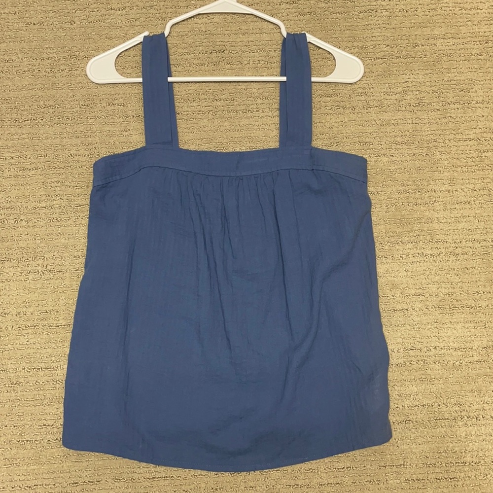 GAP navy blue square neck top